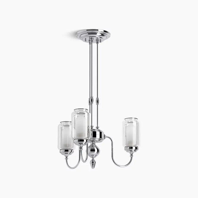 Kohler Artifacts 3 Light Chandelier - 3 Cords 22657-CH03-CPL - Plumbing Market