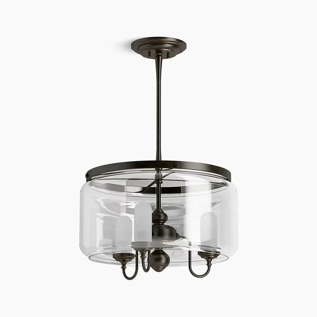 Kohler Artifacts 3 Light Chandelier - Drum 22656-CH03-BZL - Plumbing Market