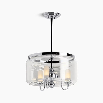 Kohler Artifacts 3 Light Chandelier - Drum 22656-CH03-CPL - Plumbing Market