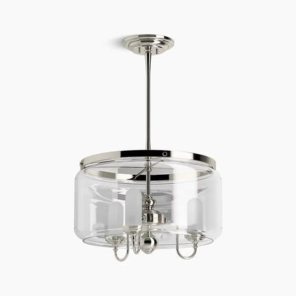 Kohler Artifacts 3 Light Chandelier - Drum 22656-CH03-SNL - Plumbing Market