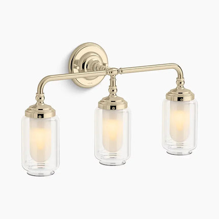 Kohler Artifacts 3 Light Sconce 32806-SC03-AFL - Plumbing Market