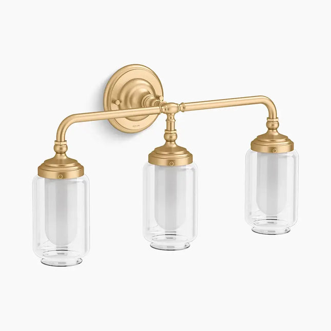 Kohler Artifacts Triple Sconce 32806-SC03-2GL - Plumbing Market