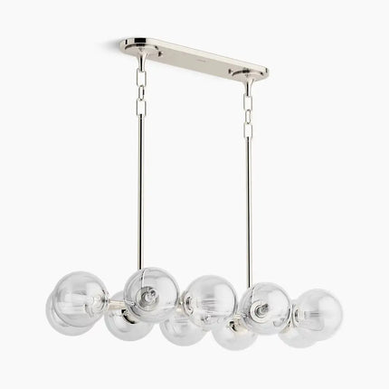 Kohler Bellera 10 Light Linear Chandelier 31766-CH10-SNL - Plumbing Market