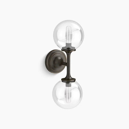 Kohler Bellera 2 Light Sconce 31762-SC02-BZL - Plumbing Market