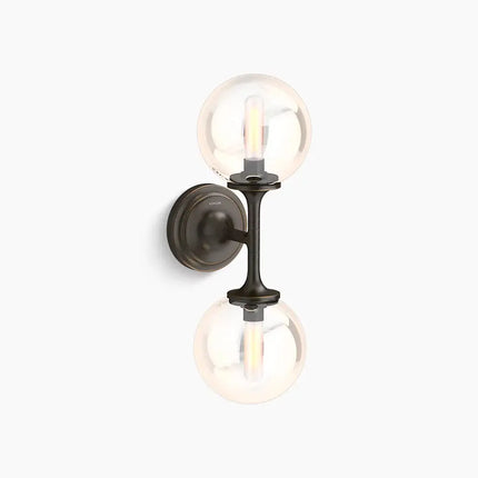 Kohler Bellera 2 Light Sconce 31762-SC02-BZL - Plumbing Market