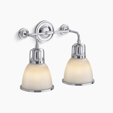 Kohler Hauksbee 2 Light Bell Sconce 32282-SC02-CPL - Plumbing Market