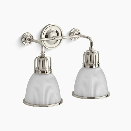 Kohler Hauksbee 2 Light Bell Sconce 32282-SC02-SNL - Plumbing Market