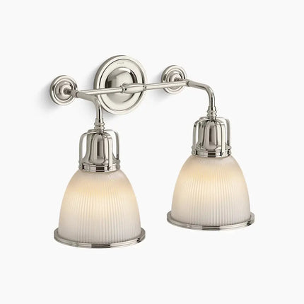 Kohler Hauksbee 2 Light Bell Sconce 32282-SC02-SNL - Plumbing Market