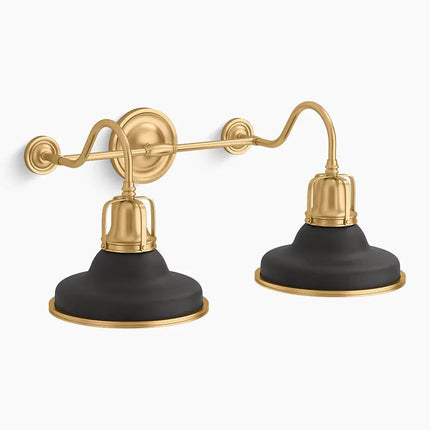 Kohler Hauksbee 2 Light Double Bell Sconce 32286-SC02-BML - Plumbing Market