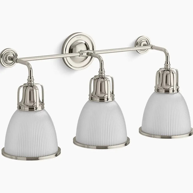 Kohler Hauksbee 3 Light Bell Sconce 32283-SC03-SNL - Plumbing Market