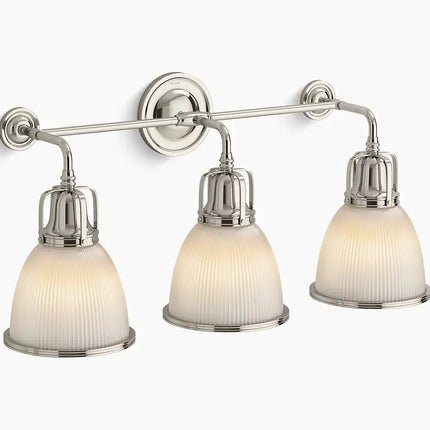 Kohler Hauksbee 3 Light Bell Sconce 32283-SC03-SNL - Plumbing Market