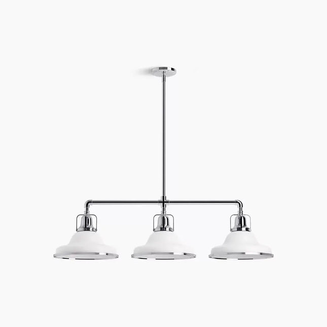 Kohler Hauksbee 3 Light Linear Chandelier 32292-CH03-WCL - Plumbing Market