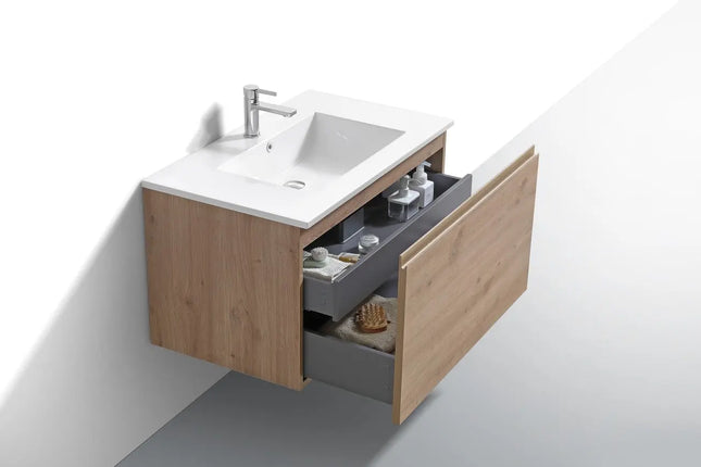 Kube Bath Balli 36 Inch Modern Bathroom Vanity Wall Hung - Plumbing Market