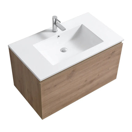 Kube Bath Balli 36 Inch Modern Bathroom Vanity Wall Hung - Plumbing Market