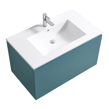 Kube Bath Balli 36 Inch Modern Bathroom Vanity Wall Hung - Plumbing Market