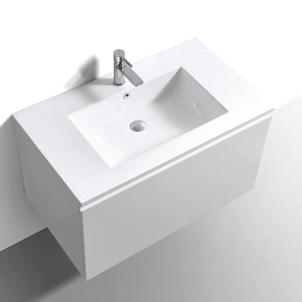 Kube Bath Balli 36 Inch Modern Bathroom Vanity Wall Hung - Plumbing Market