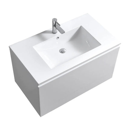 Kube Bath Balli 36 Inch Modern Bathroom Vanity Wall Hung - Plumbing Market