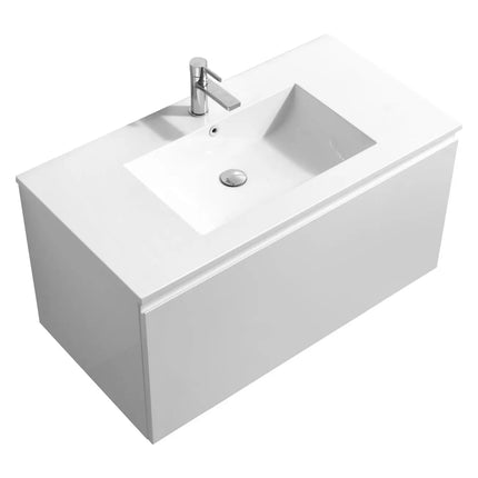 Kube Bath Balli 40 Inch Modern Bathroom Vanity Wall Hung - Plumbing Market