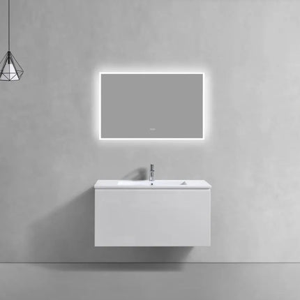 Kube Bath Balli 40 Inch Modern Bathroom Vanity Wall Hung - Plumbing Market