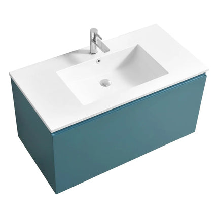 Kube Bath Balli 40 Inch Modern Bathroom Vanity Wall Hung - Plumbing Market