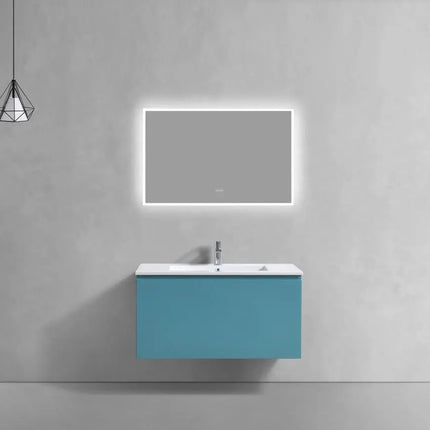 Kube Bath Balli 40 Inch Modern Bathroom Vanity Wall Hung - Plumbing Market