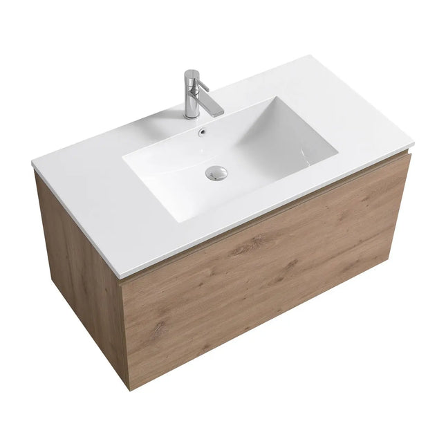 Kube Bath Balli 40 Inch Modern Bathroom Vanity Wall Hung - Plumbing Market