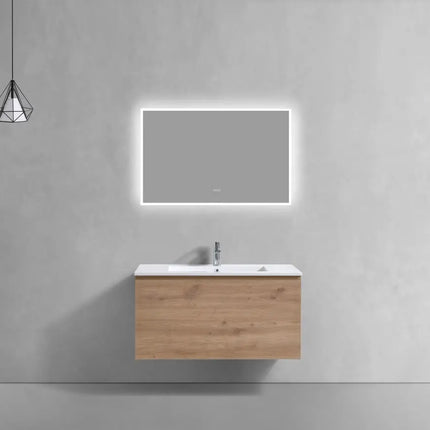 Kube Bath Balli 40 Inch Modern Bathroom Vanity Wall Hung - Plumbing Market