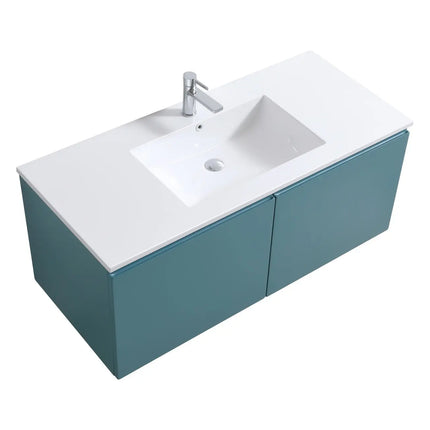 Kube Bath Balli 48 Inch Single Sink Bathroom Vanity Wall Hung - Plumbing Market