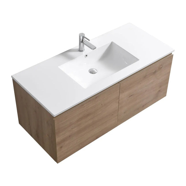 Kube Bath Balli 48 Inch Single Sink Bathroom Vanity Wall Hung - Plumbing Market