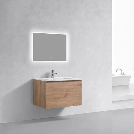 Kube Bath Balli Modern Bathroom Vanity White Oak - Plumbing Market