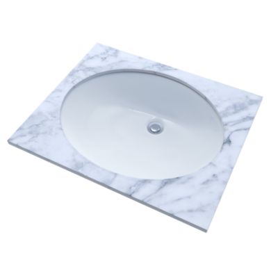 Toto 17" x 14" Oval Undercounter Lavatory Sink LT569#01 - Plumbing Market