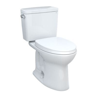 Toto Drake Two Piece Toilet With Elongated Bowl Universal Height 1.28 - Plumbing Market