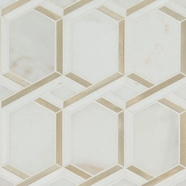 MSI Surfaces Backsplash Luxor Royal Link Gold Pattern Tile - Plumbing Market