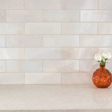 MSI Surfaces Backsplash Marza Pearl 4X12 Glossy Subway Tile - Plumbing Market