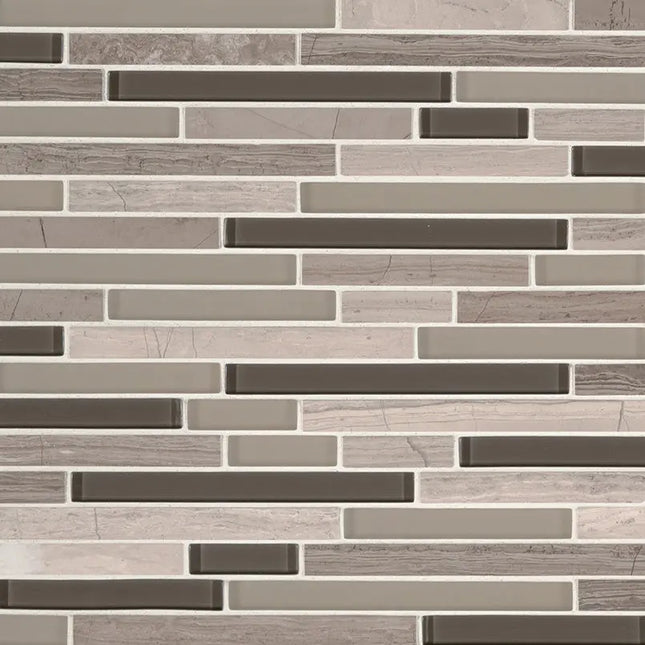 MSI Surfaces Backsplash Modello Grigio Interlocking Tile - Plumbing Market