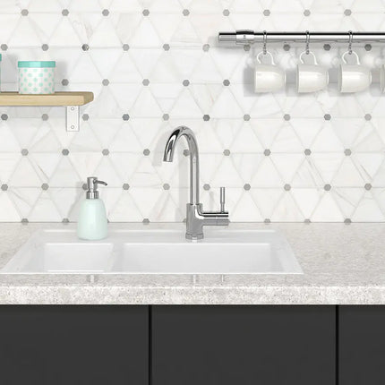 MSI Surfaces Bianco Dolomite Pinwheel Mosaic SMOT-BIANDOL-PINWP - Plumbing Market