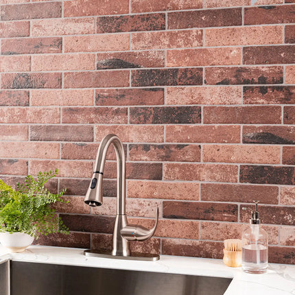 MSI Surfaces Brickstone Red Brick 2X10 NCAPREDBRI2X10 - Plumbing Market