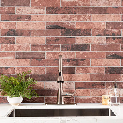 MSI Surfaces Brickstone Red Brick 2X10 NCAPREDBRI2X10 - Plumbing Market