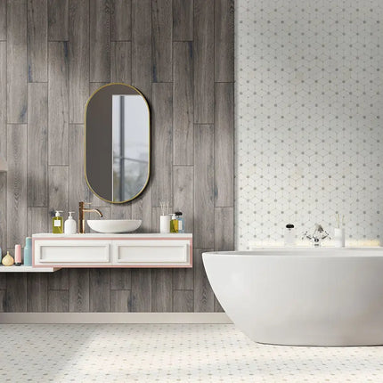 MSI Surfaces Cecily Grigio Polished Marble Tile SMOT-CECGRI-POL10MM - Plumbing Market