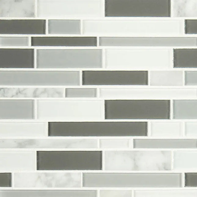 MSI Surfaces Positano Interlocking Stone and Glass Blend Tile - Plumbing Market