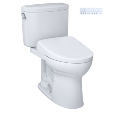 Toto Drake II Two-piece Toilet With S7 Washlet Bidet Seat 1.28 Gpf - Plumbing Market