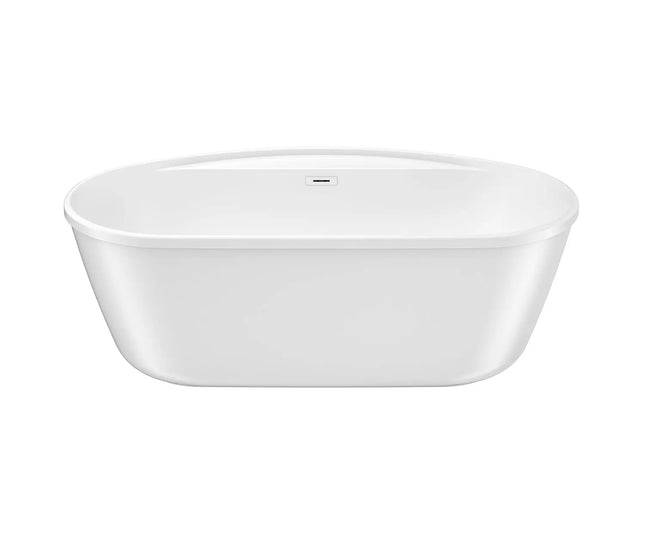 Maax Eldora 6434 Acrylic White Freestanding Center Drain Bathtub - Plumbing Market