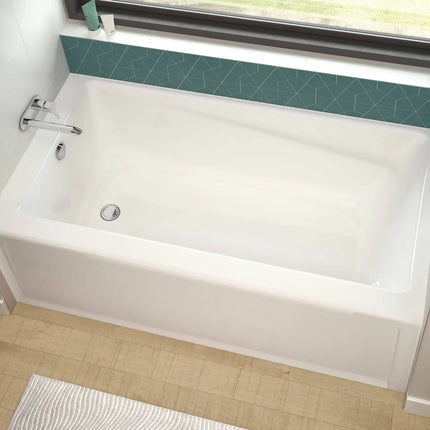 Maax Exhibit 6030 IFS AFR Acrylic Alcove Left-Hand Drain Bathtub in White - Plumbing Market