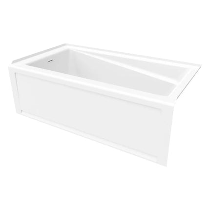 Maax Exhibit 6030 IFS AFR Acrylic Alcove Left-Hand Drain Bathtub in White - Plumbing Market