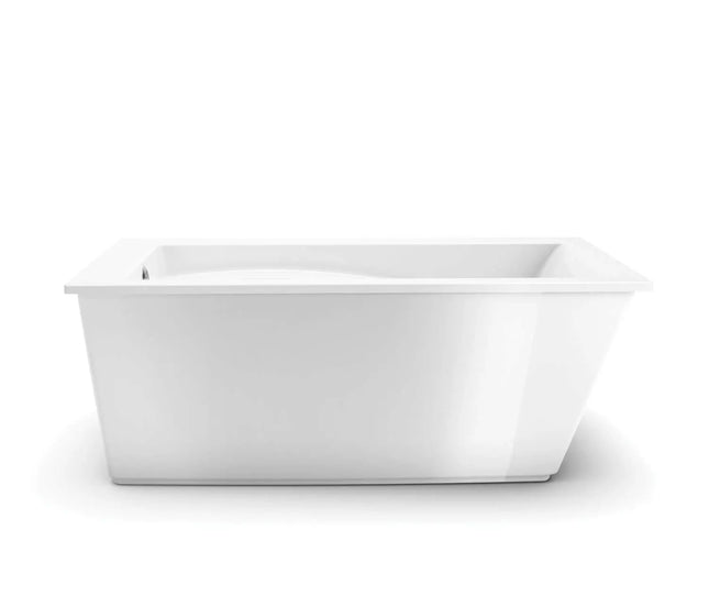 Maax Optik 6032 F Acrylic Skirted Freestanding End Drain Bathtub - Plumbing Market