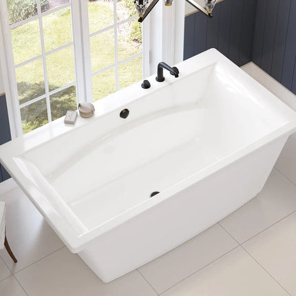 Maax Optik 6636 F Acrylic Skirted Freestanding Center Drain Bathtub - Plumbing Market