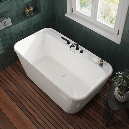 Maax Pocono 5832 Acrylic White Freestanding Center Drain Bathtub - Plumbing Market