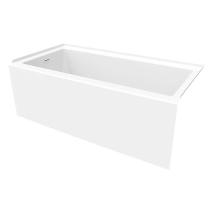 Maax Rubix 6030 AFR Acrylic Alcove Right-Hand Drain Bathtub in White - Plumbing Market