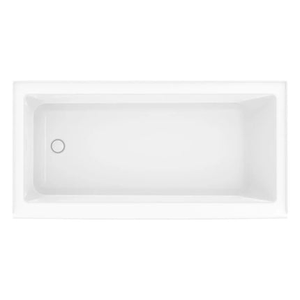 Maax Rubix 6030 AFR Acrylic Alcove Right-Hand Drain Bathtub in White - Plumbing Market