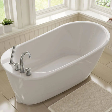 Maax Sax 6032 Acrylic Freestanding Skirted Bathtub End Drain - Plumbing Market